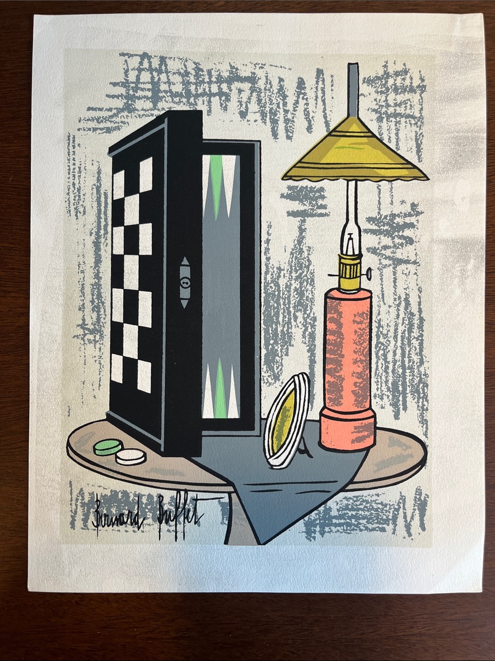 Bernard Buffet Print 10” x 13” on heavy paper Unframed Great condition
